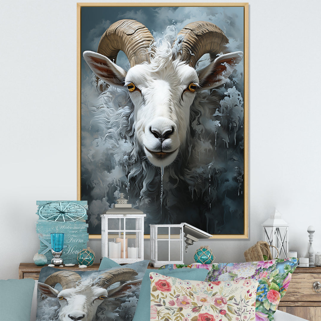Moody Minimalism Sheep - Sheep Wall Decor