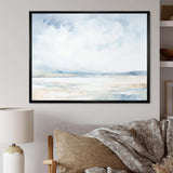 Minimalism Cloudy Sky Scenery II - Landscapes Canvas Wall Art