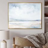 Minimalism Cloudy Sky Scenery II - Landscapes Canvas Wall Art