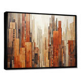 Caramel Columns Skycrapers Dream III - Architecture Canvas Wall Art