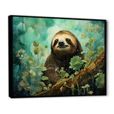Sloth Jade Journey - Sloth Wall Art Prints