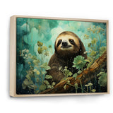 Sloth Jade Journey - Sloth Wall Art Prints