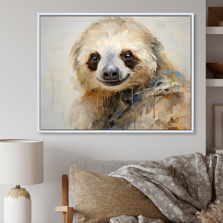 Thoughtful Sloth - Sloth Wall Art Prints