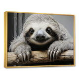 Mellow Sloth - Beige Sloth Wall Art
