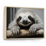Mellow Sloth - Beige Sloth Wall Art