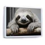 Mellow Sloth - Beige Sloth Wall Art