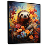 Mellow Flower Sloth - Sloth Home Decor Art