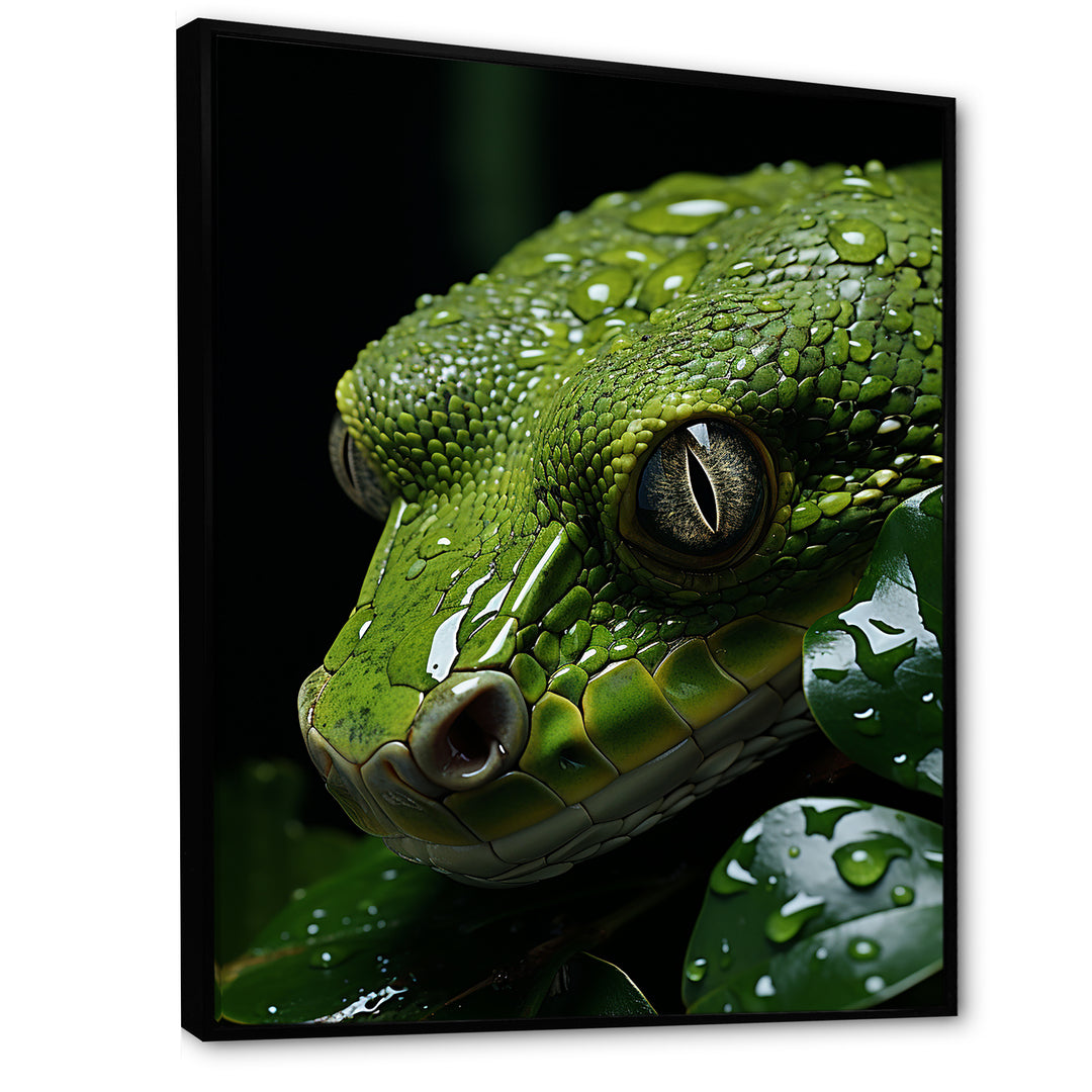 Coiled Emerald Snake - Snake Wall Decor