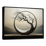 Japan Surreal Bonzai Serpentine Solitude - Landscapes Canvas Wall Art