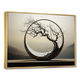 Japan Surreal Bonzai Serpentine Solitude - Landscapes Canvas Wall Art