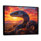 Desert Serpents At Sundown - Coral Snake Wall Art