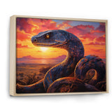 Desert Serpents At Sundown - Coral Snake Wall Art