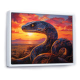 Desert Serpents At Sundown - Coral Snake Wall Art