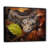 Foliage Slytherin Autumn Snakes - Brown Snake Wall Art