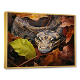 Foliage Slytherin Autumn Snakes - Brown Snake Wall Art