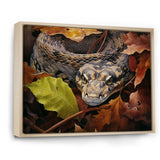 Foliage Slytherin Autumn Snakes - Brown Snake Wall Art