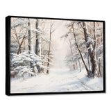 Winter Forest Snow Charm Landscape - Landscapes Canvas Wall Art