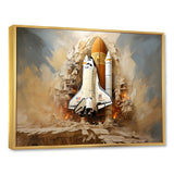 Abstract Space Shuttle Launch - Space Shuttle Canvas Wall Art