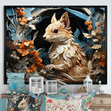 Minimalism Squirrel - Squirrel Home Decor Art