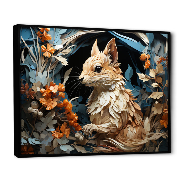 Minimalism Squirrel - Squirrel Home Decor Art