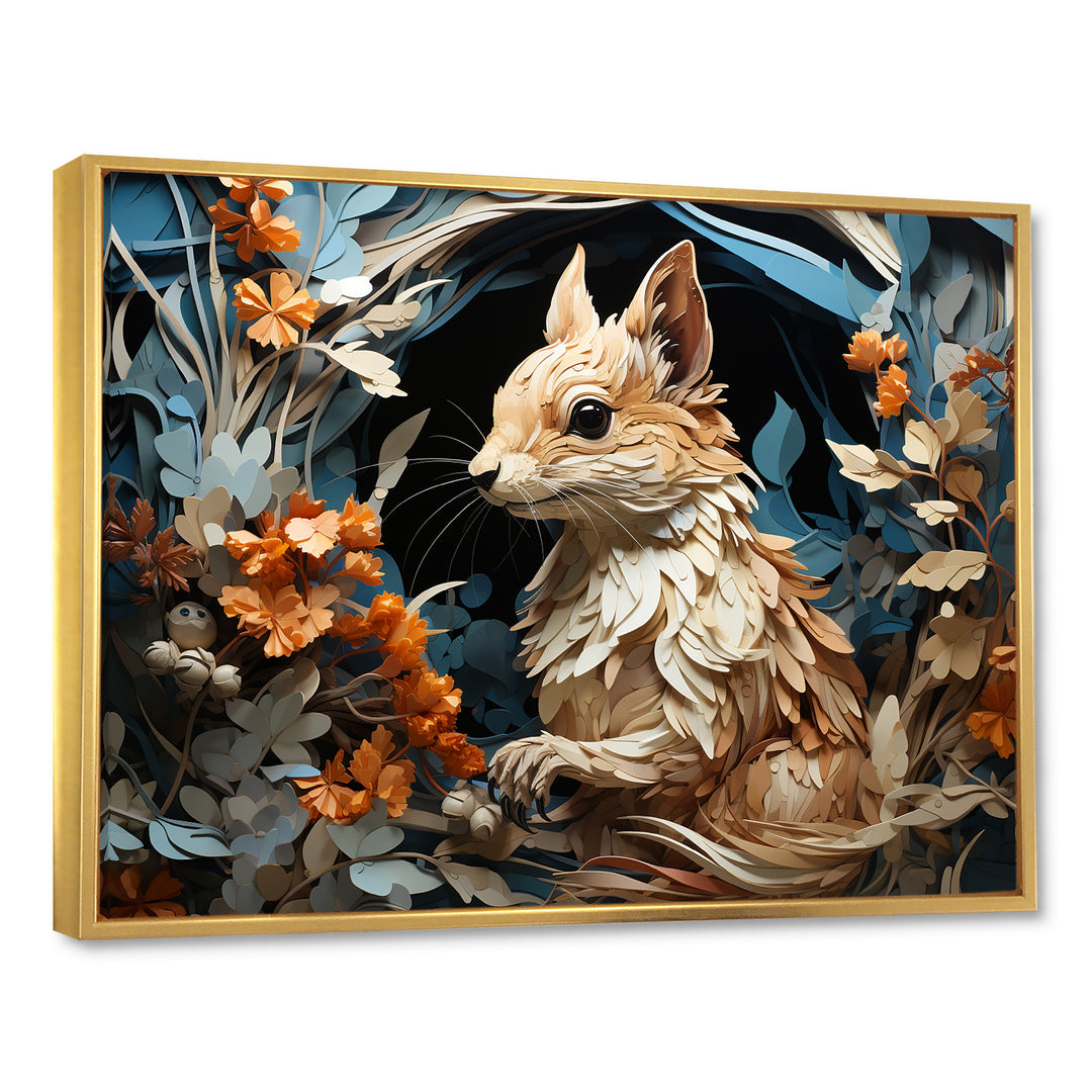 Minimalism Squirrel - Squirrel Home Decor Art