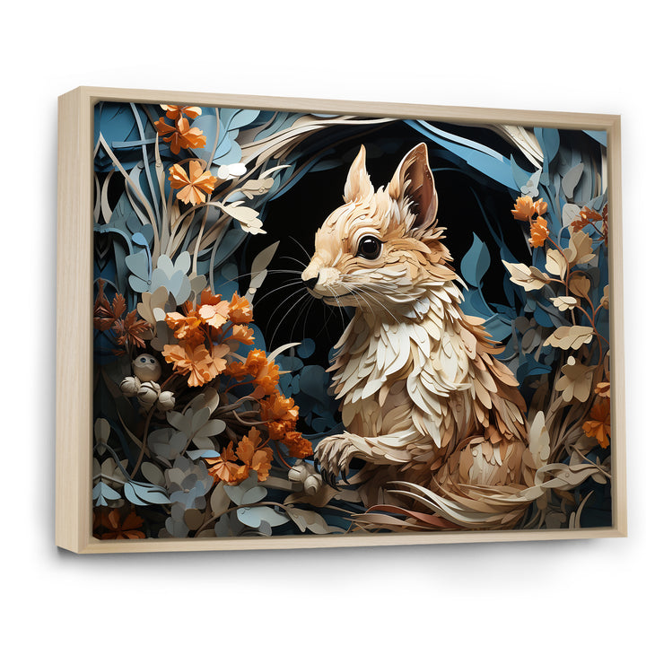 Minimalism Squirrel - Squirrel Home Decor Art