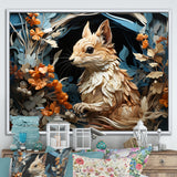 Minimalism Squirrel - Squirrel Home Decor Art