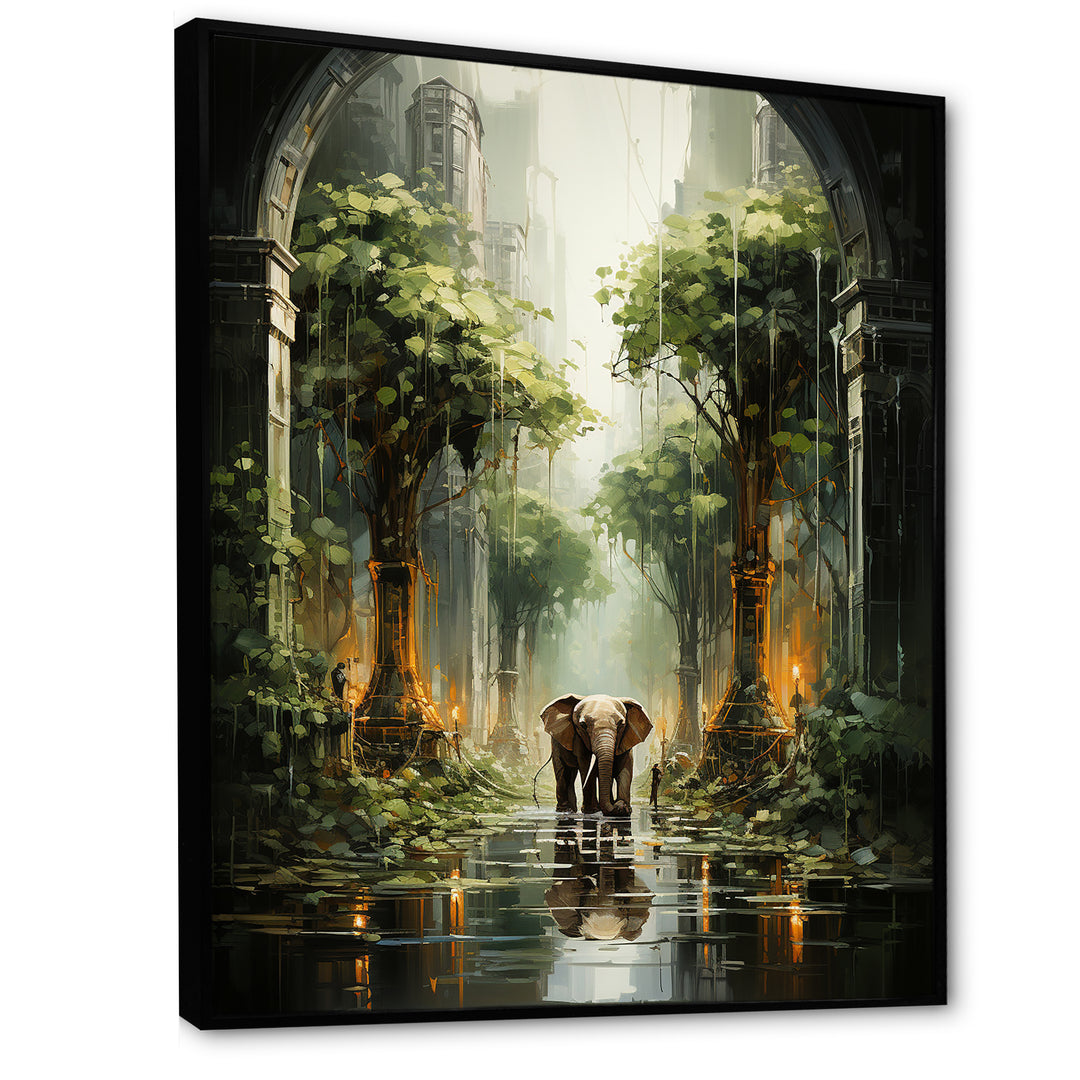 Elephant Gentle Giants Of Temple - Elephant Wall Decor