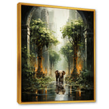 Elephant Gentle Giants Of Temple - Elephant Wall Decor