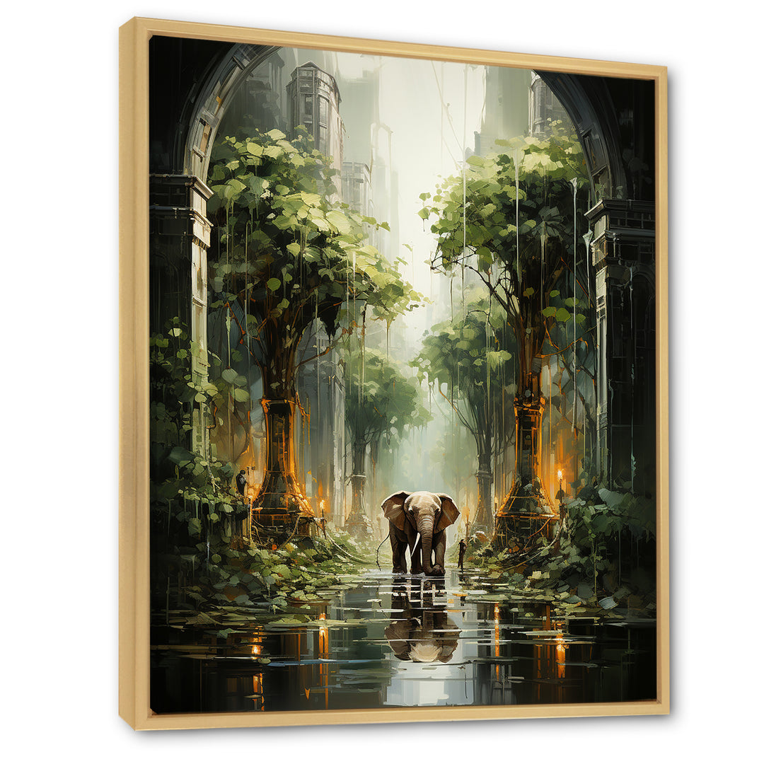 Elephant Gentle Giants Of Temple - Elephant Wall Decor