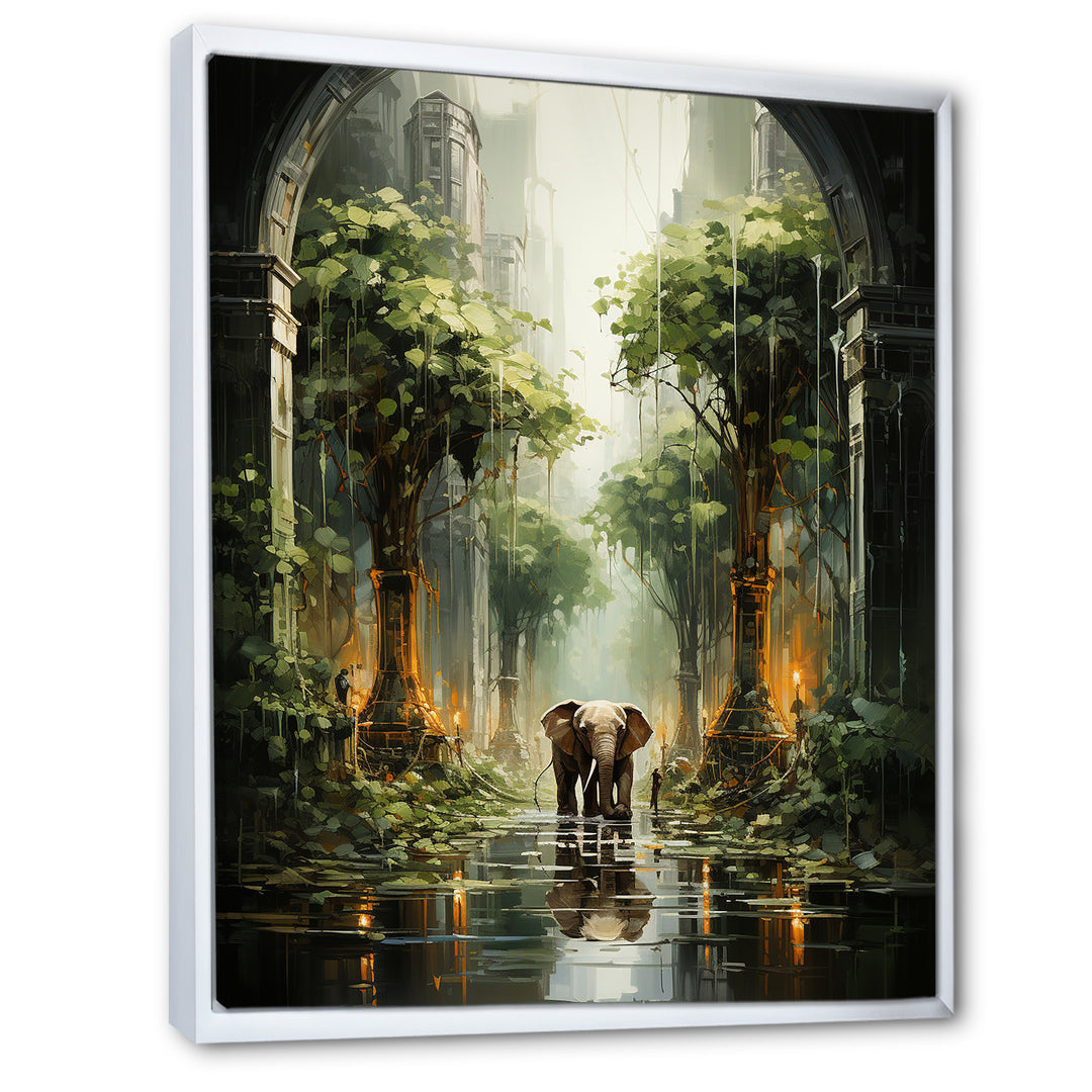 Elephant Gentle Giants Of Temple - Elephant Wall Decor