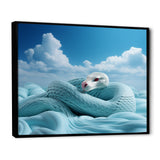 Cyan Snake Serpentine Sky - Snake Wall Decor