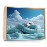 Cyan Snake Serpentine Sky - Snake Wall Decor