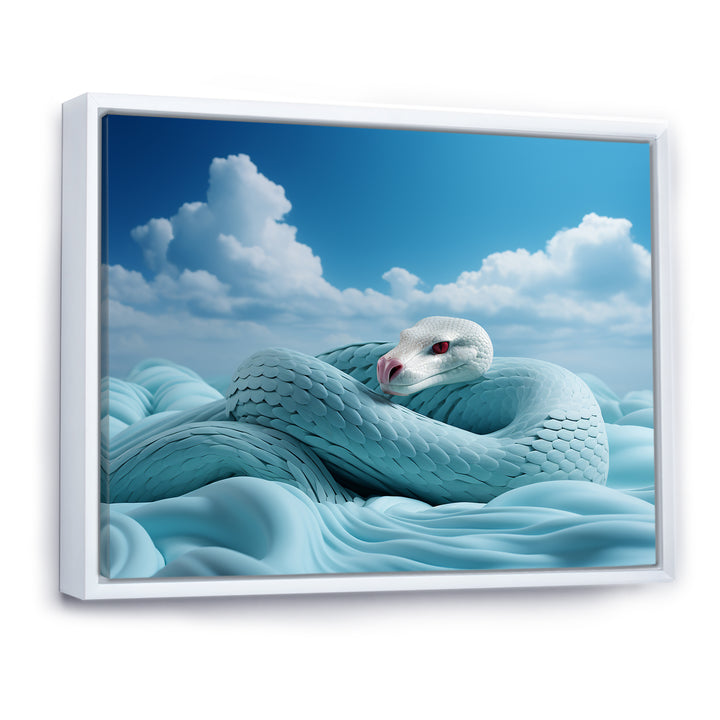 Cyan Snake Serpentine Sky - Snake Wall Decor