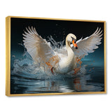 Saw Elegance In Motion - White Swans Wall Art