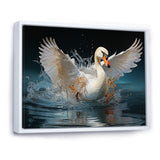 Saw Elegance In Motion - White Swans Wall Art