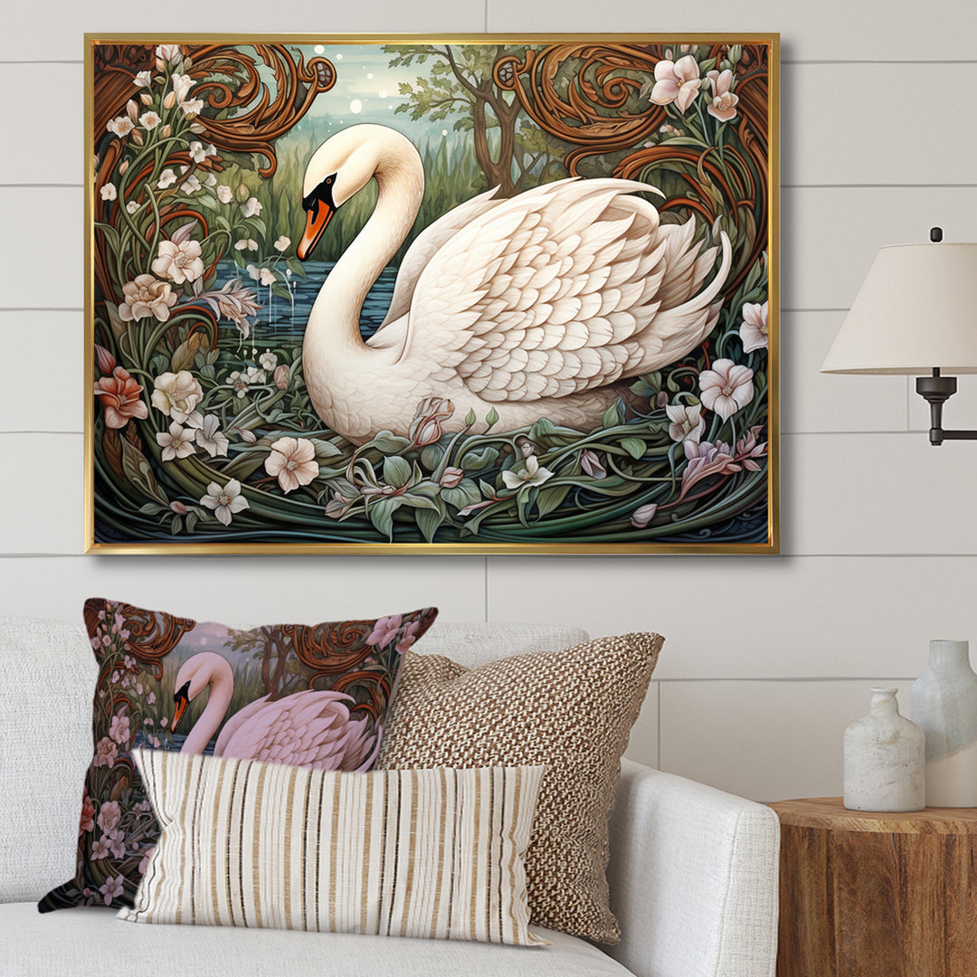 Swans Majesty Horizon - Swans Home Decor Art