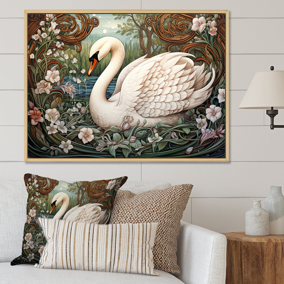 Swans Majesty Horizon - Swans Home Decor Art