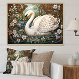 Swans Majesty Horizon - Swans Home Decor Art