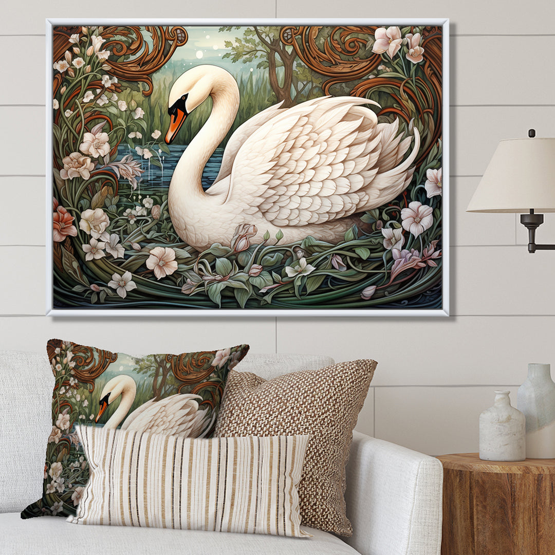 Swans Majesty Horizon - Swans Home Decor Art