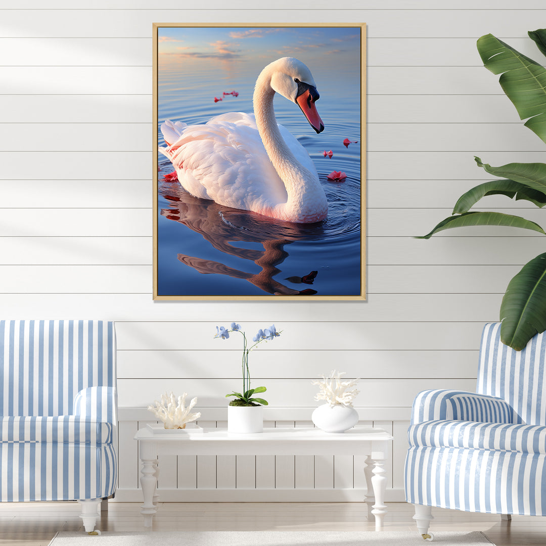 Swans Serenity Photo - Swans Wall Decor
