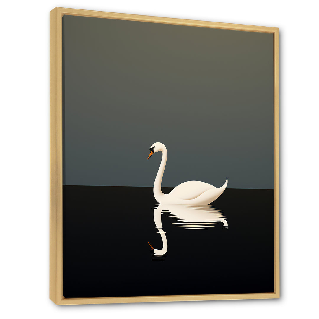 Swans Solitude In Black And White - Swans Wall Art Prints
