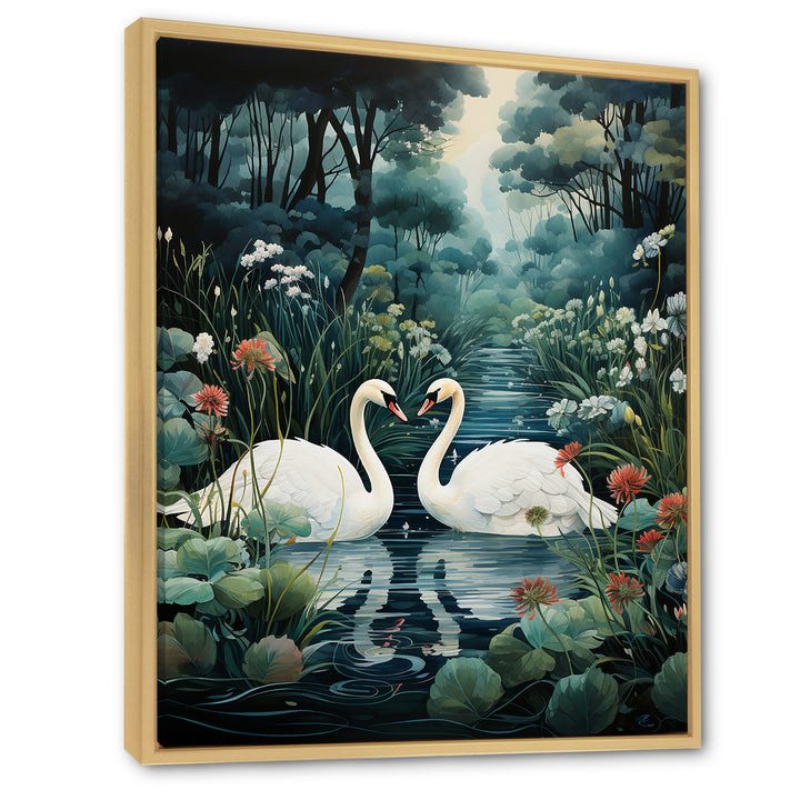 Swans Eternal Love - Swans Living Room Wall Art