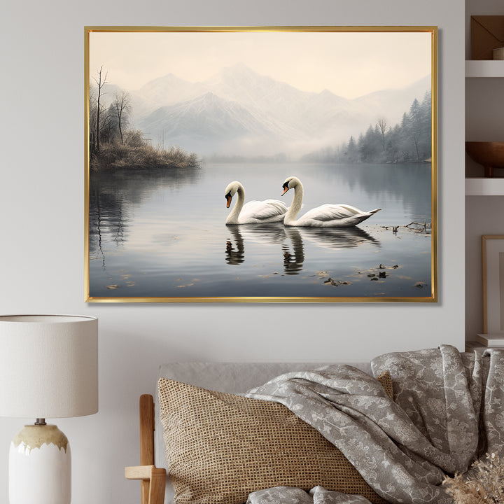The Swans Odyssey - Swans Canvas Wall Art