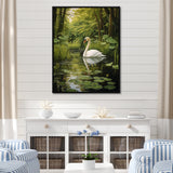 Swans Refuge By The Lake - Swans Wall Decor