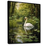 Swans Refuge By The Lake - Swans Wall Decor