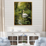 Swans Refuge By The Lake - Swans Wall Decor