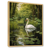 Swans Refuge By The Lake - Swans Wall Decor