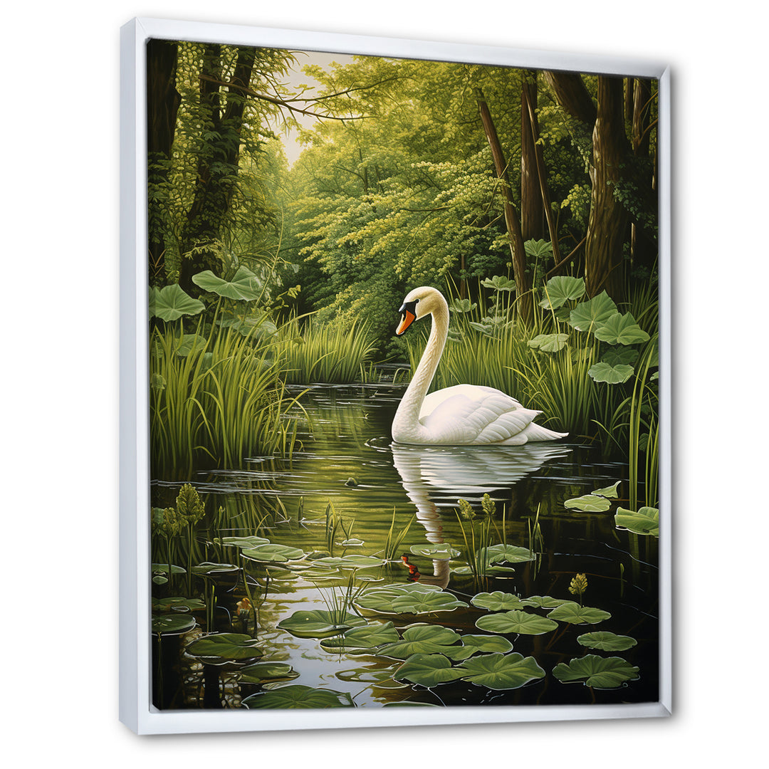 Swans Refuge By The Lake - Swans Wall Decor