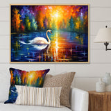 The Swans Reverie By The Lake - Swans Wall Art Prints